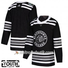 Barn Ishockey Chicago Blackhawks Tröja Blank 2019 Winter Classic Adidas Svart Authentic